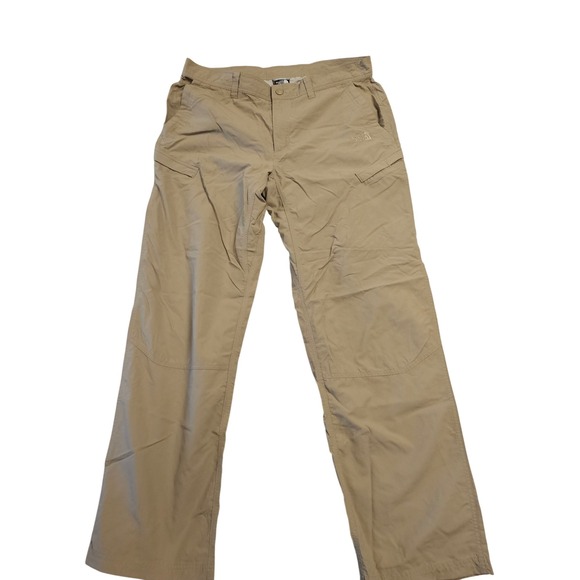 The North Face Other - The North Face Mens Hiking Pants Tan Khaki Nylon Ripstop Straight Leg Size 36